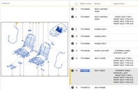 фото thumb №10, Трос 1 с 3 с комплект замка дверь renault twingo ii 7701068077