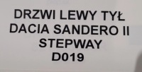 фото thumb №4, Дверь левый задняя dacia sandero ii stepway оригинал