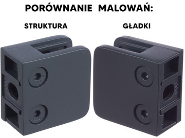 СТЕКЛЯННАЯ РУЧКА ДЛЯ СТЕКЛЯННЫХ БАЛЮСТРАД INOX 45x45 ЧЕРНАЯ