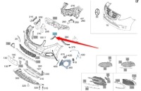 фото thumb №14, Кронштейн  бампера левые перед mercedes maybach s w222 oem номер a2228850021
