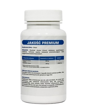 Chromium chrom 1000 µg - 120 tabletek Zdrowsze i szybsze odchudzanie
