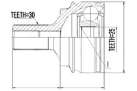 фото thumb №5, Шарнір зовнішній mercedes 4matic c-klasa 204 07- s-klasa 217 221