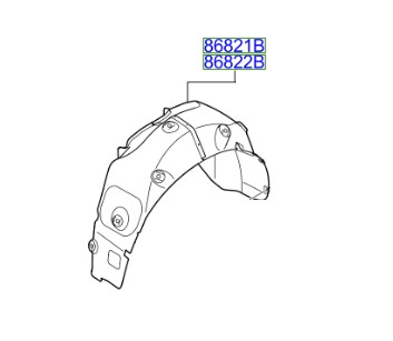 фото thumb №1, Подкрылок задние левая hyundai ix35 2013-2015