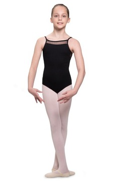 BODY NA BALET STRÓJ GIMNASTYCZNY CZARNY 134/140