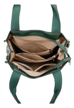 Torebka Damska Worek Shopper LUIGISANTO Zielona