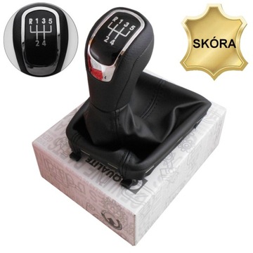 РУЧКА ПЕРЕКЛЮЧЕНИЯ ПЕРЕДАЧ ПЫЛЬНИК SKODA SUPERB II 08- 5B КОЖАНЫЙ