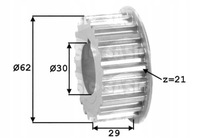 фото thumb №1, Колесо зубчатое вала коленчатого do peugeot partner rcz