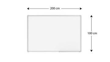 Белая магнитная доска 200х100см + аксессуары