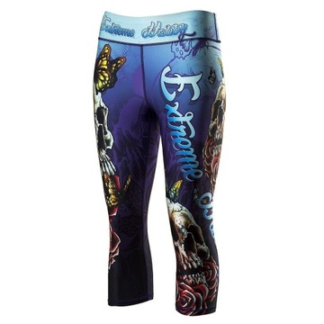 Женские спортивные шорты 3/4 SKULL M EXTREME HOBBY