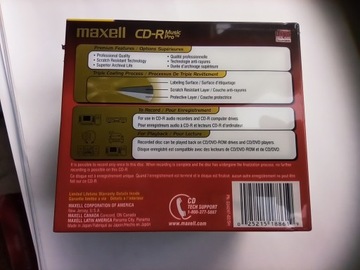 Maxell Music CD-R Audio PRO 1szt Cyjanina JAPAN TY