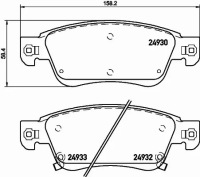 фото thumb №2, Brembo тормозные колодки тормозные перед p 56 080