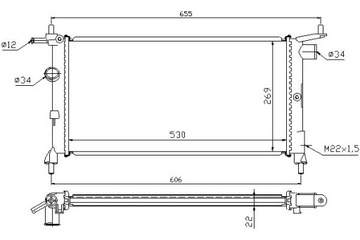 фото thumb №14, Радіаторів двигуна nissens 632851 1300149