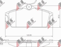 фото thumb №2, Тормозные колодки перед nissan almera n16 2000-