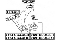 фото thumb №2, Febest 0124-gsu40lh рычаг, подвеска колеса