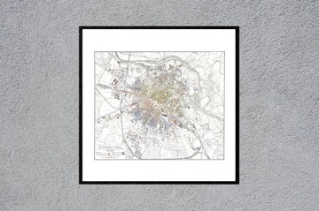 ВАЛБЖИЧ и окрестности старая немецкая карта Вальденбург 1900 г. 60x60