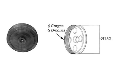 фото thumb №2, Колесо пасове вала колінчастого renault megane i megane i classic megane i