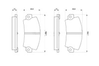 Купити Bosch гальмівні колодки гальмівні renault 18 18 змінний 21 2, фото thumb