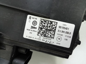 фото thumb №11, Vw t6 рестайлінг t6.1 19-23 лампа правий перед повний led 7l1941036d