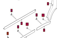 фото thumb №7, Jaguar f-pace x761 молдинг крыла передний lewego nowa оригинальная t4a13