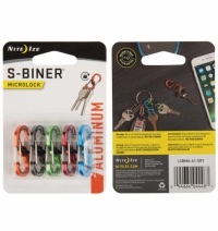 Nite Ize - Набор алюминиевых карабинов S-Biner MicroLock - 5 шт.