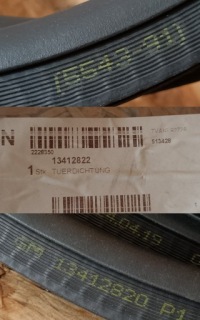 Opel adam 22- прокладка двері 13412822 Ціна, фото thumb