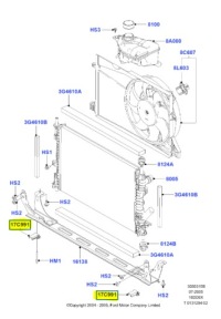 фото thumb №7, Кронштейн, крепление радиатор ford fiesta 01-08 / fusion 01-12 oem номер 1371200