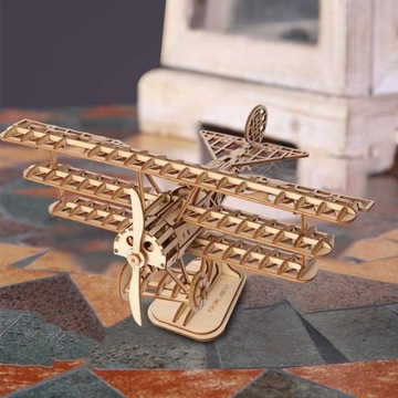 ROBOTIME PUZZLE 3D БЛОЧНАЯ МОДЕЛЬ САМОЛЕТА