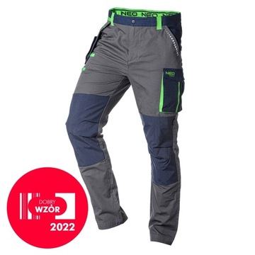 NEO SPODNIE ROBOCZE PREMIUM DO PASA CORDURA PROFILED BAWEŁNA 81-227 S/48
