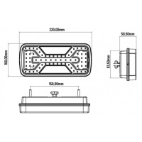 фото thumb №8, Лампа led задня комбінована + протитуманна 12/24v l/p щуп 5pin