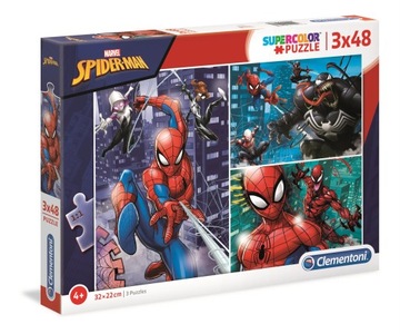 Пазл Super Color Человек-Паук 3х48 шт. к-25238