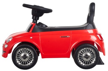 Самоходный ходунок Fiat 500 - Коралло красный