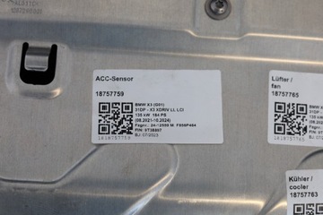 фото thumb №8, Перед bmw x3 g01 x4 g02 lci рестайлинг капот бампер крыло led x-line 475