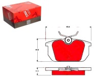 фото thumb №1, Тормозные колодки тормозные alfa задняя 145 146 155 gtv spider 9