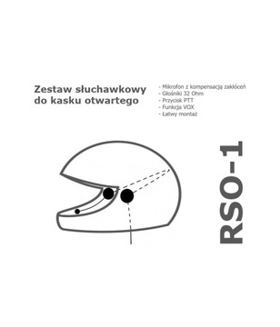 НАУШНИКИ ДЛЯ ШЛЕМА ДЛЯ РАДИО BAOFENG - РАЗЪЕМ K