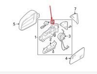 фото thumb №6, Audi a6 c6 дзеркало передні ліва лампа oświetlająca kałużę 4f0949133