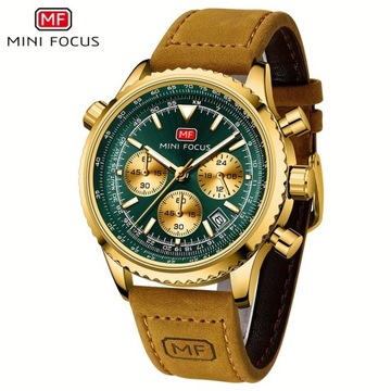 MINIFOCUS Многофункциональные светящиеся модные мужские кварцевые часы WR