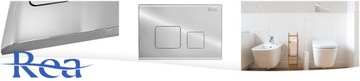 SLIM WC ЖЕЛЕЗНЫЙ КОМПЛЕКТ УНИТАЗ РАМА С КНОПКОЙ F ХРОМ REA