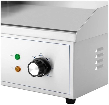 Grill elektryczny płyta grillowa gładka 530 x 350 mm 3000 W