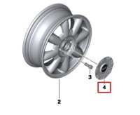 фото thumb №9, Mini mini r50 wheel center hub cap 36131512574 1512574