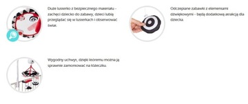CANPOL КОНТРАСТНАЯ КАРУСЕЛЬ С МУЗЫКАЛЬНОЙ ШКАТУЛКОЙ 68/084