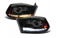 Купить Dodge ram 2013- фара фонари правый  + левая черный led drl линза комплект  европа, фото thumb