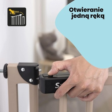 Деревянное ограждение Лестничная дверь Расширительные ворота Safety 1ST 73-80 см
