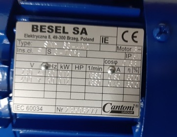 Silnik BESEL 0,12kW 1400obr 400V SKh 63 - 4A2