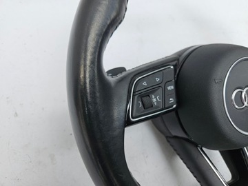 фото thumb №6, Руль трёхспицевый подушка audi a4 b9 8w a5 чёрная кожа s-line