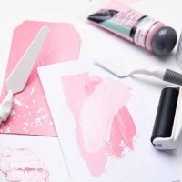 Набор инструментов Sizzix 3-в-1 резиновый роликовый шпатель