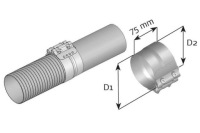 Купити Хомут труби вихлоп. volvo fh12/16, фото thumb