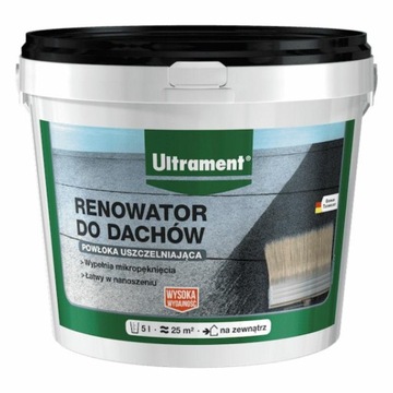 Ultrament Roof Renovator, уход за рубероидом, 5л