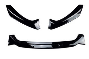 фото thumb №9, Накладка бампера передней do bmw 1 f20 2015-2019 abs чёрный блеск