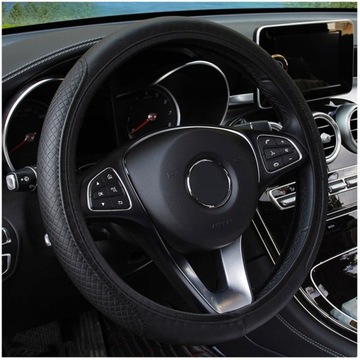 Кожаный чехол на руль автомобиля-3576