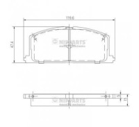 фото thumb №2, Nipparts гальмівні колодки гальмівні toyota camry